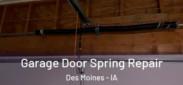  Garage Door Spring Repair Des Moines - IA