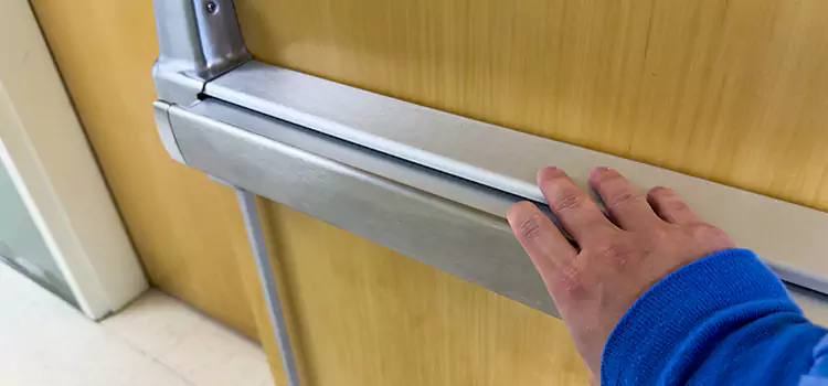 Installing a Push Bar on a Door Des Moines